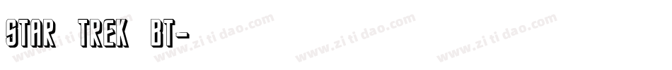 Star Trek BT字体转换